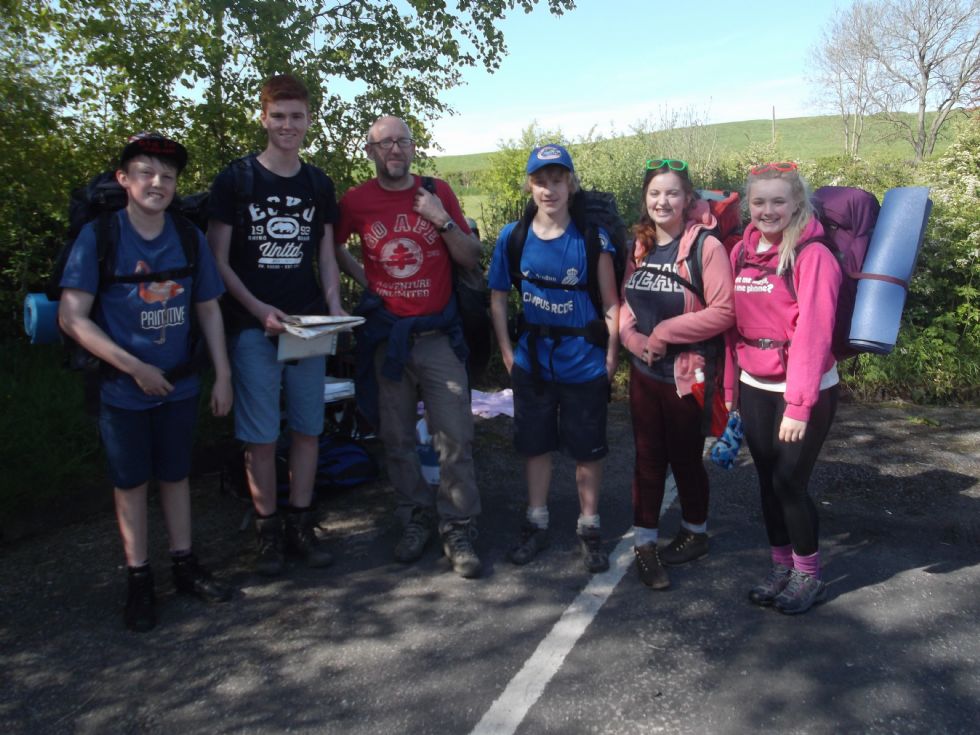   Duke of Edinburgh practice weekend stopping for lunch