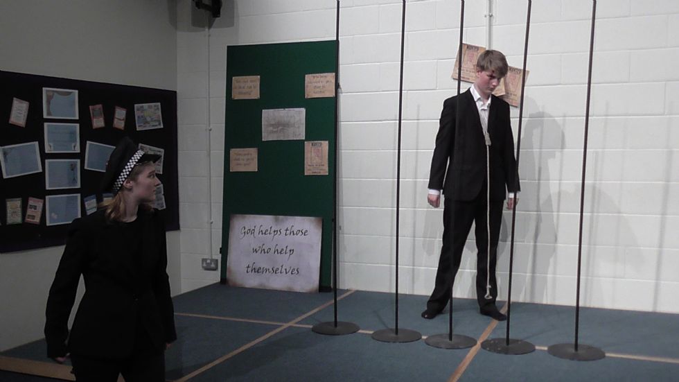   sixth form drama students