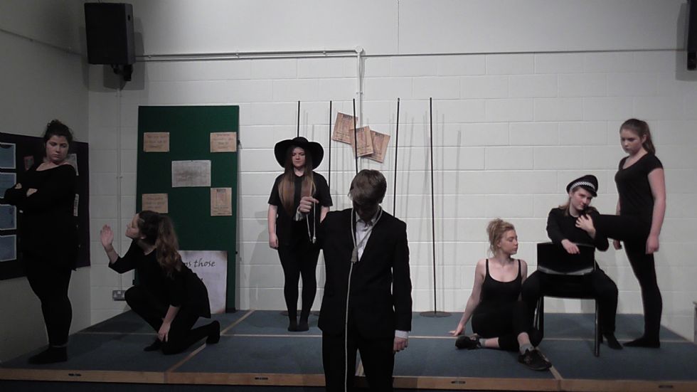   sixth form drama students