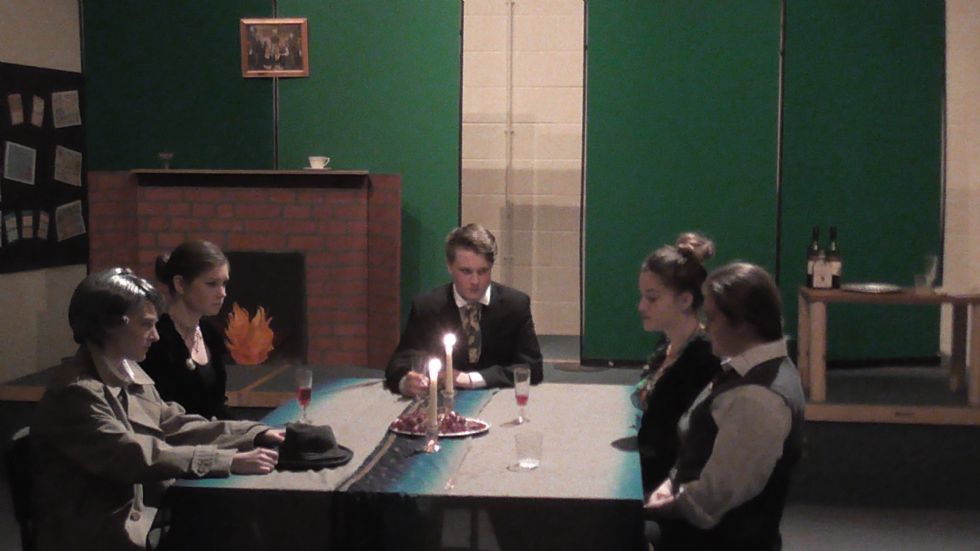   sixth form drama students