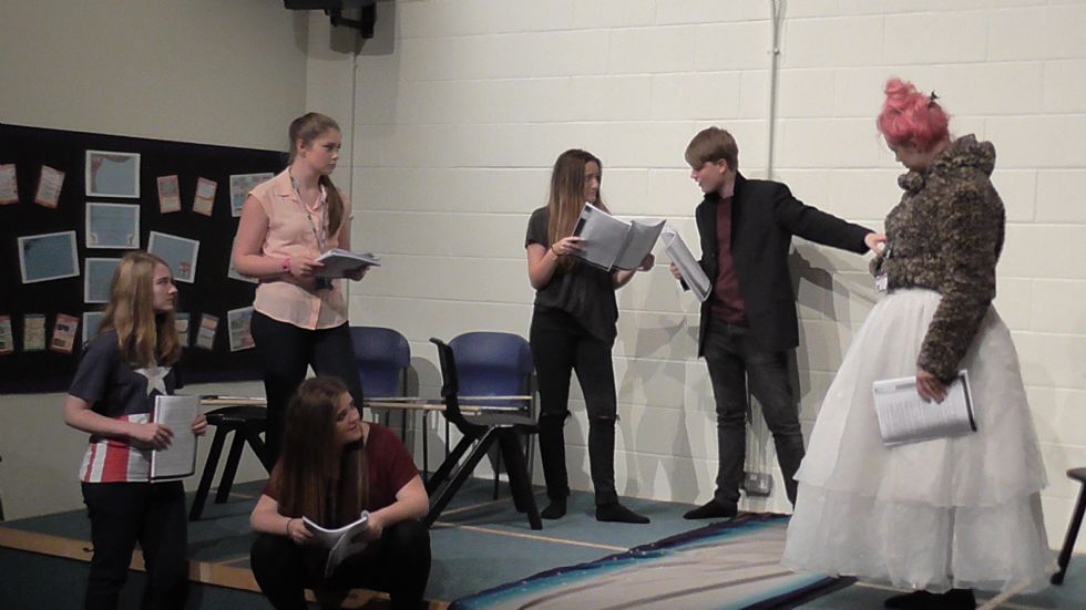  sixth form drama students