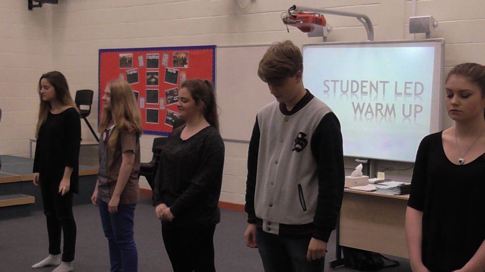  sixth form drama students