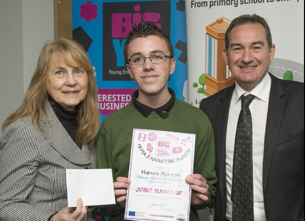  Harvey Morton IT Support receiving his award