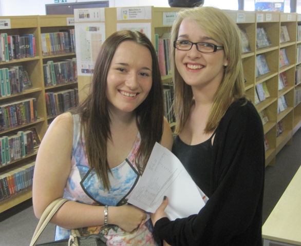  A level students receive their results