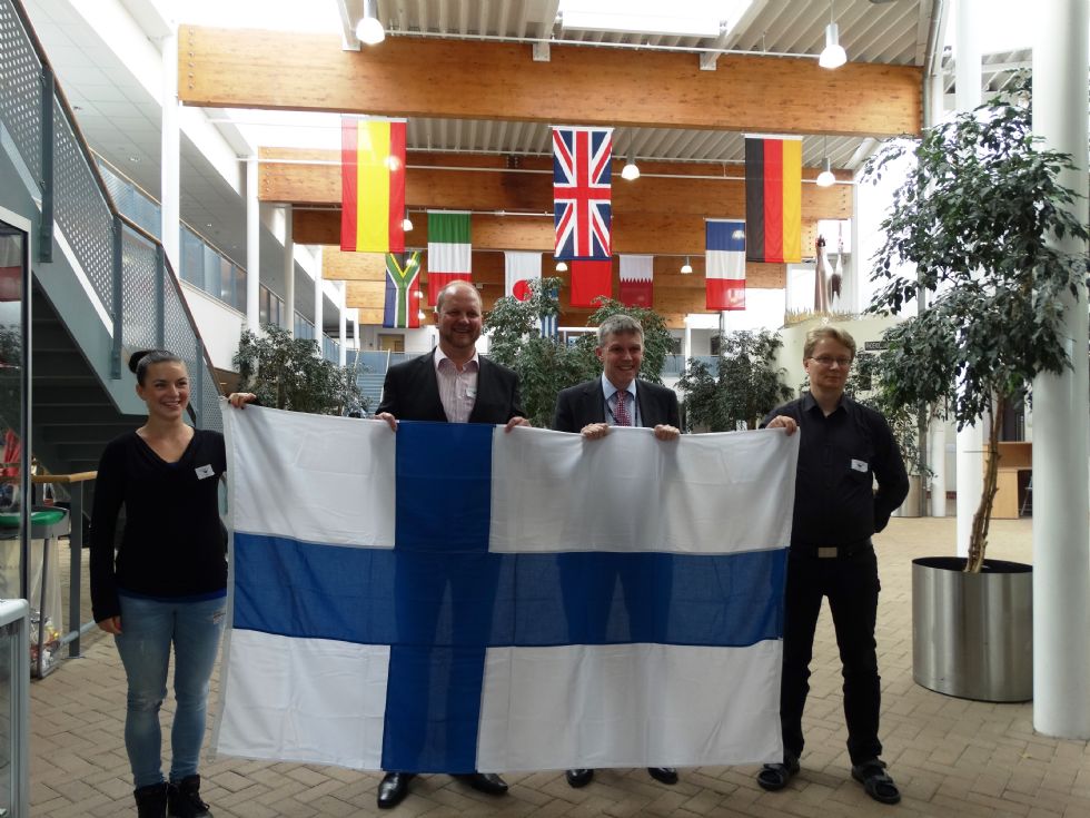  presentation of the flag of Finland