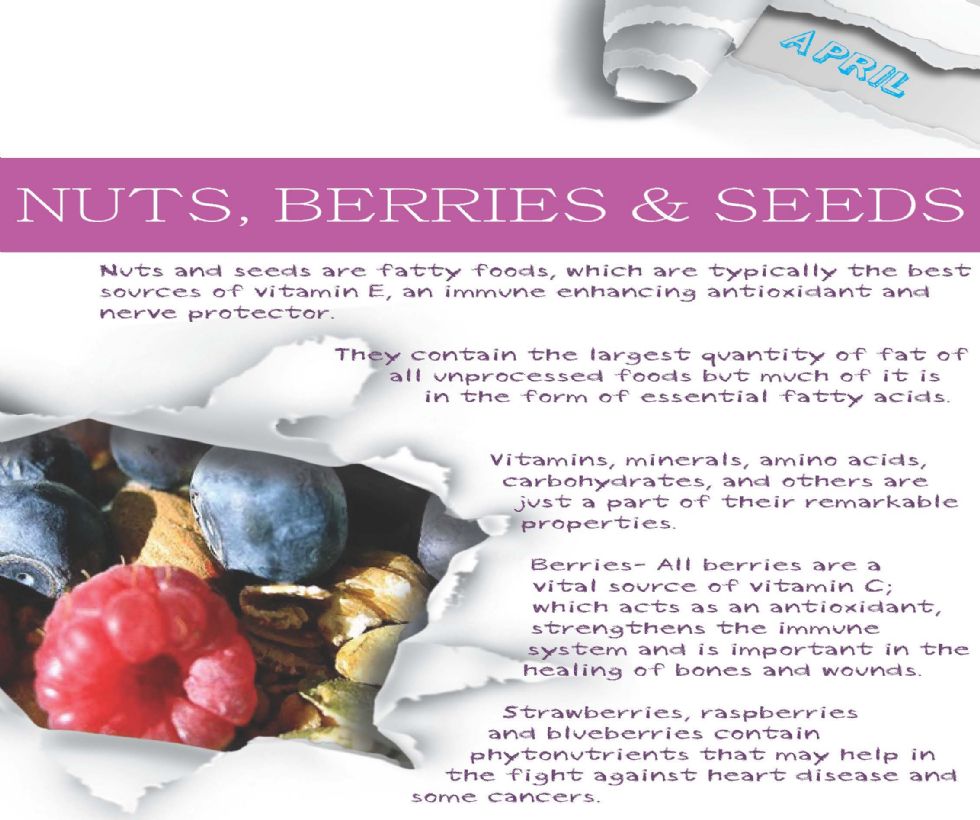  Nuts, berries, seeds poster