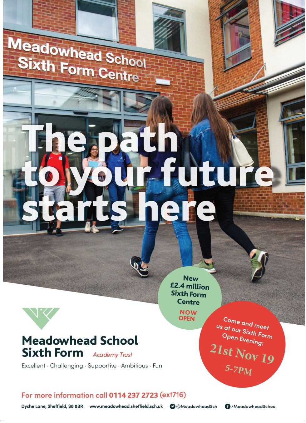 Sixth Form Open Evening poster