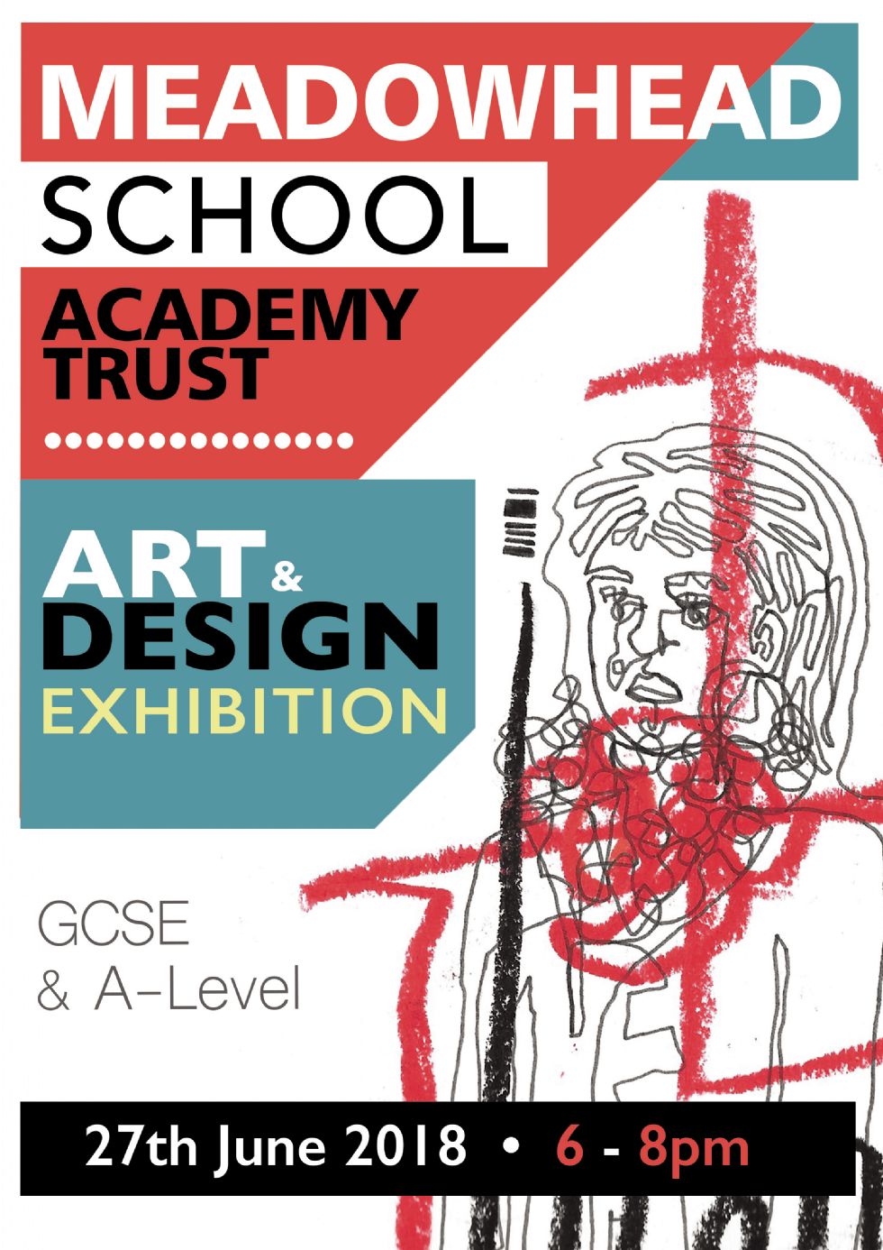 Art and Design exhibition poster