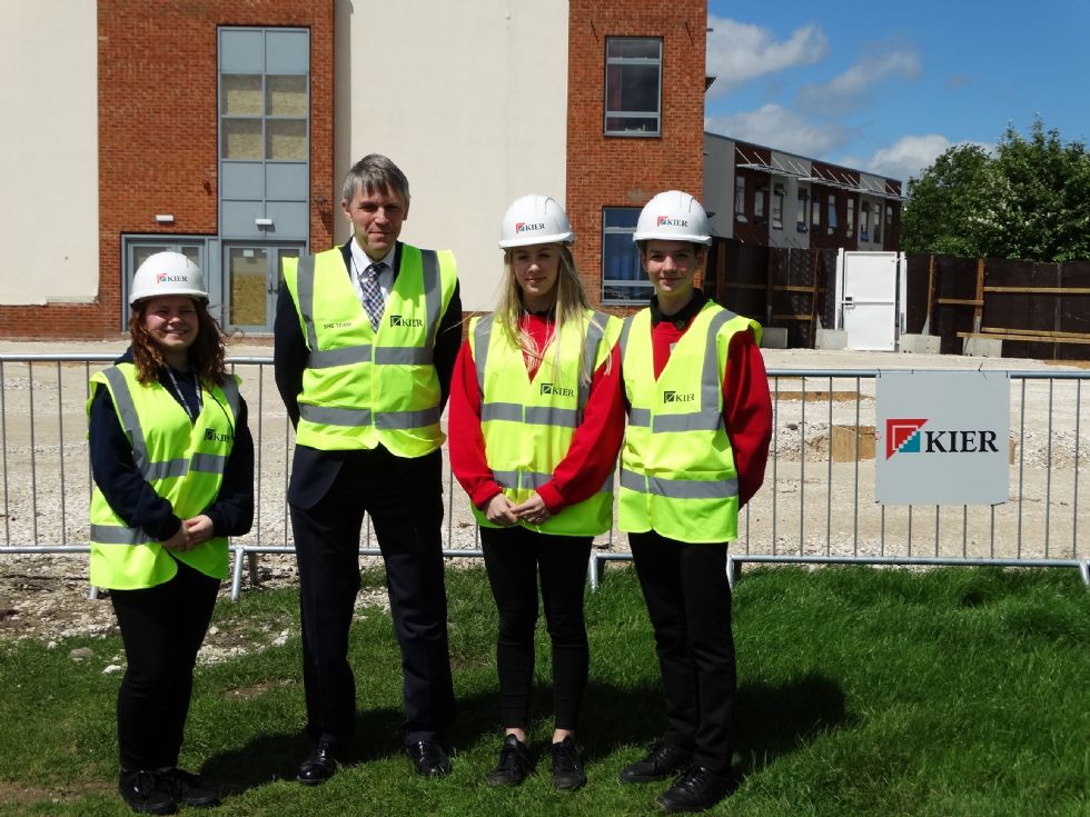  Mr Fowler and students on site June 2017