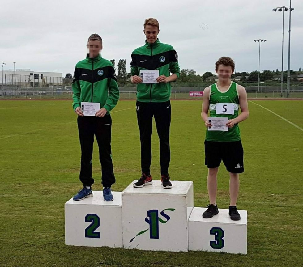  Luke on podium