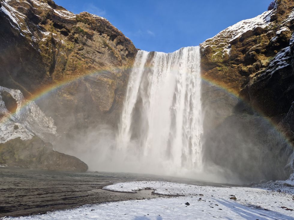 Iceland waterfall