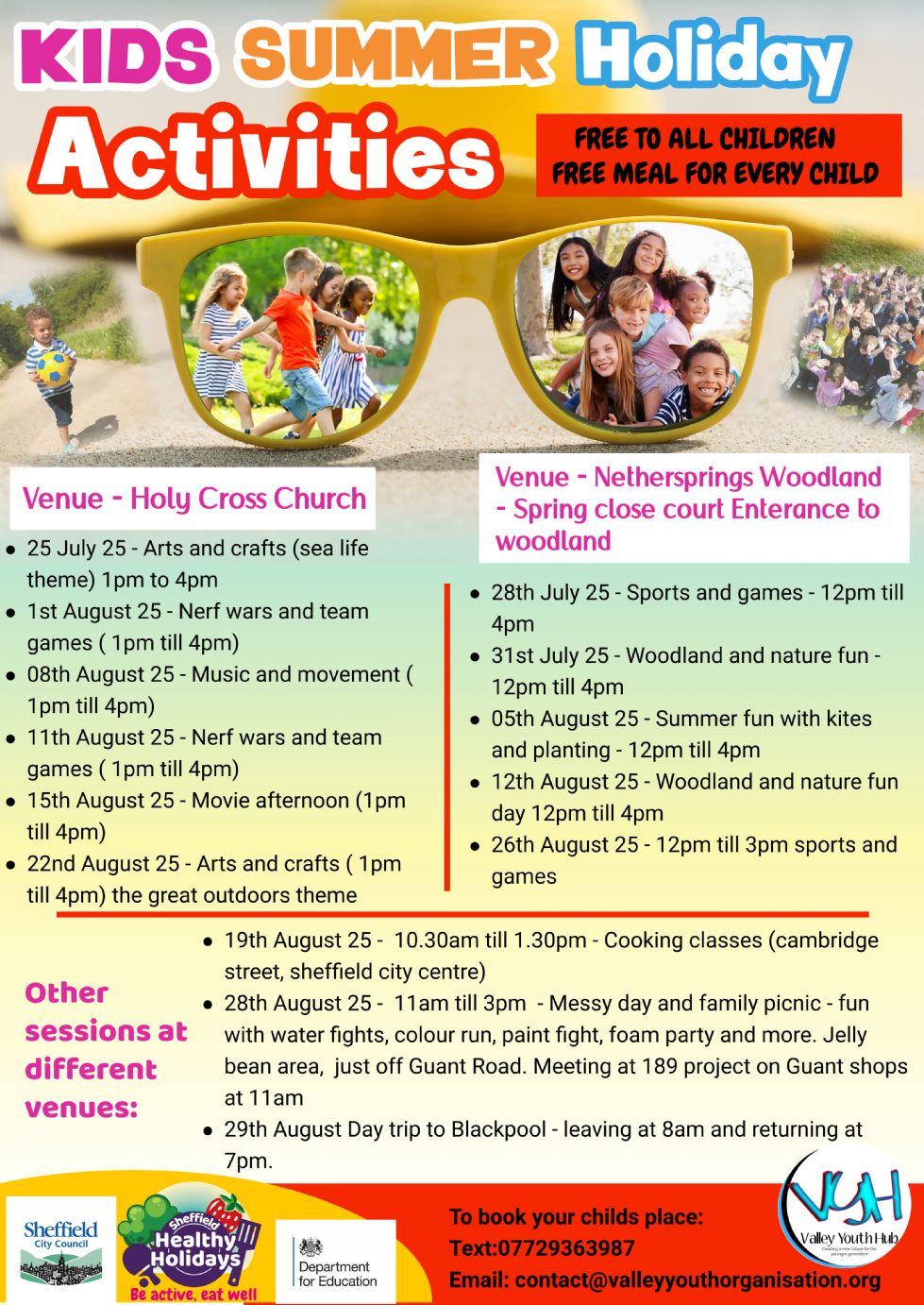 summer activities poster