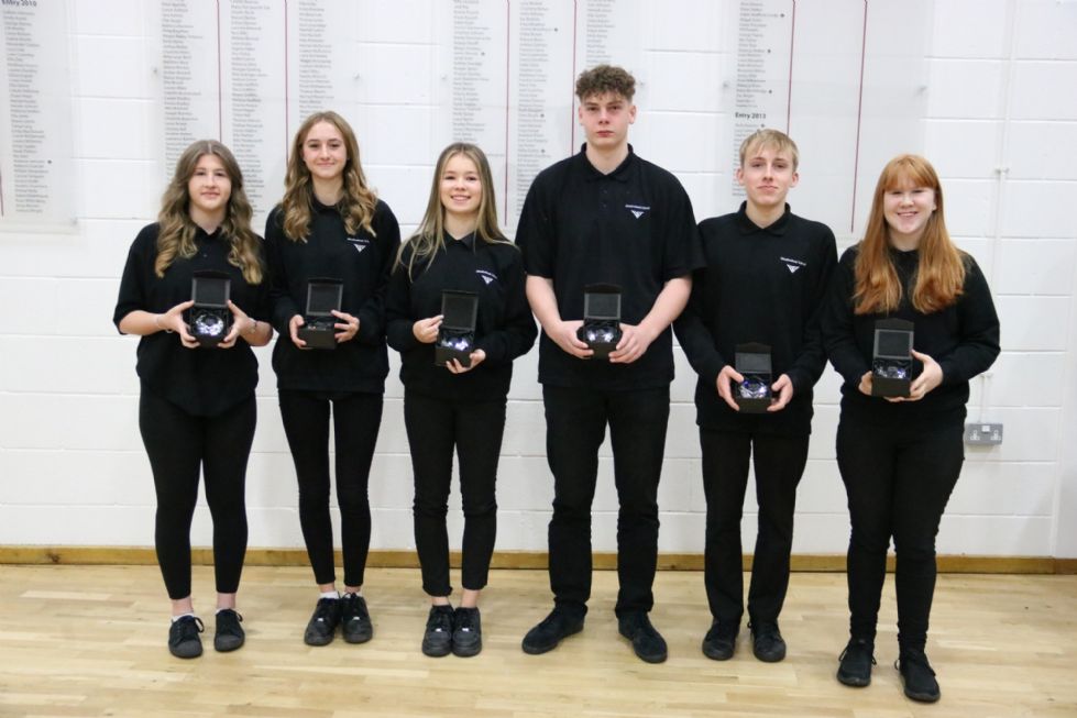 Y11s with their double diamonds