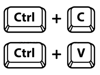 copy and paste