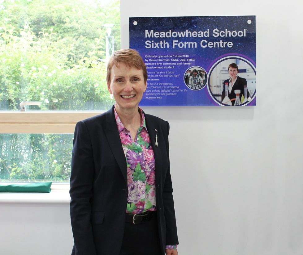 Helen Sharman and sixth form opening