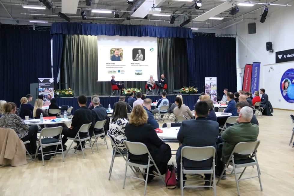 the chief executive and president of the chamber of commerce discuss the future direction of Sheffield 