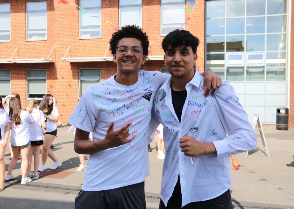 students posing for a photo