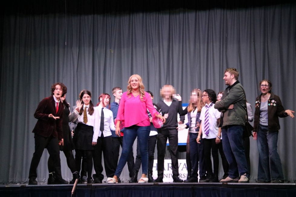 Legally Blonde on stage rehearsals