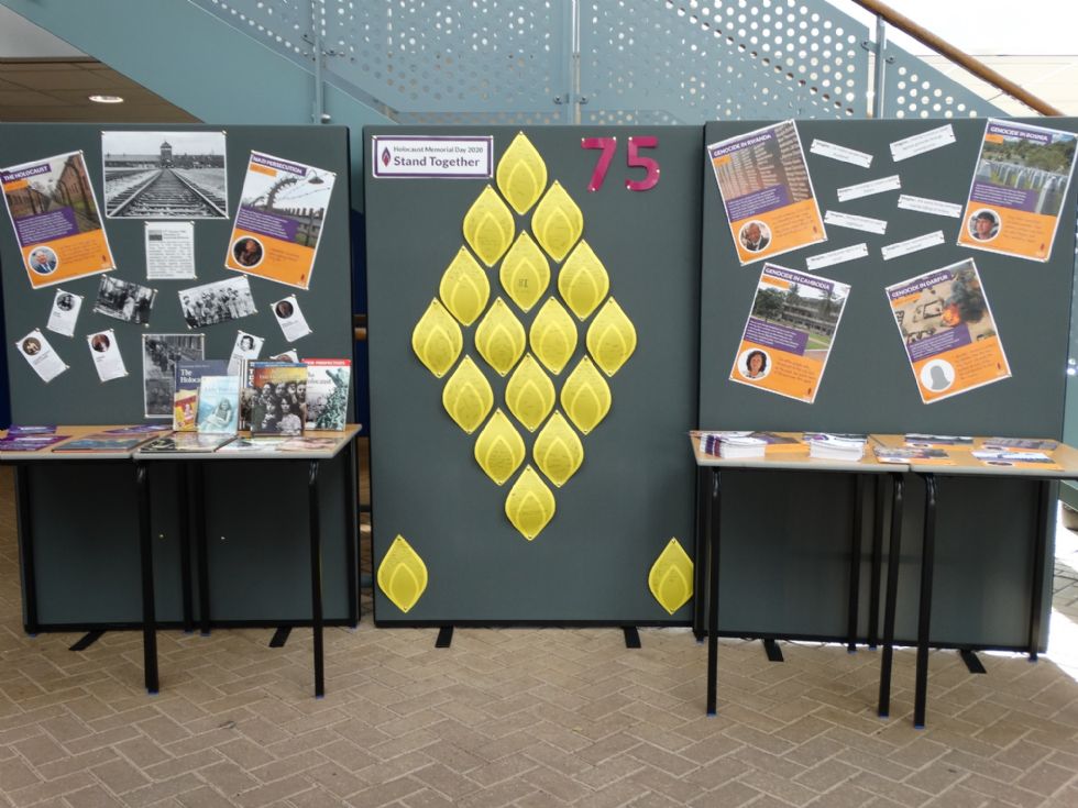 Holocaust Memorial Day display