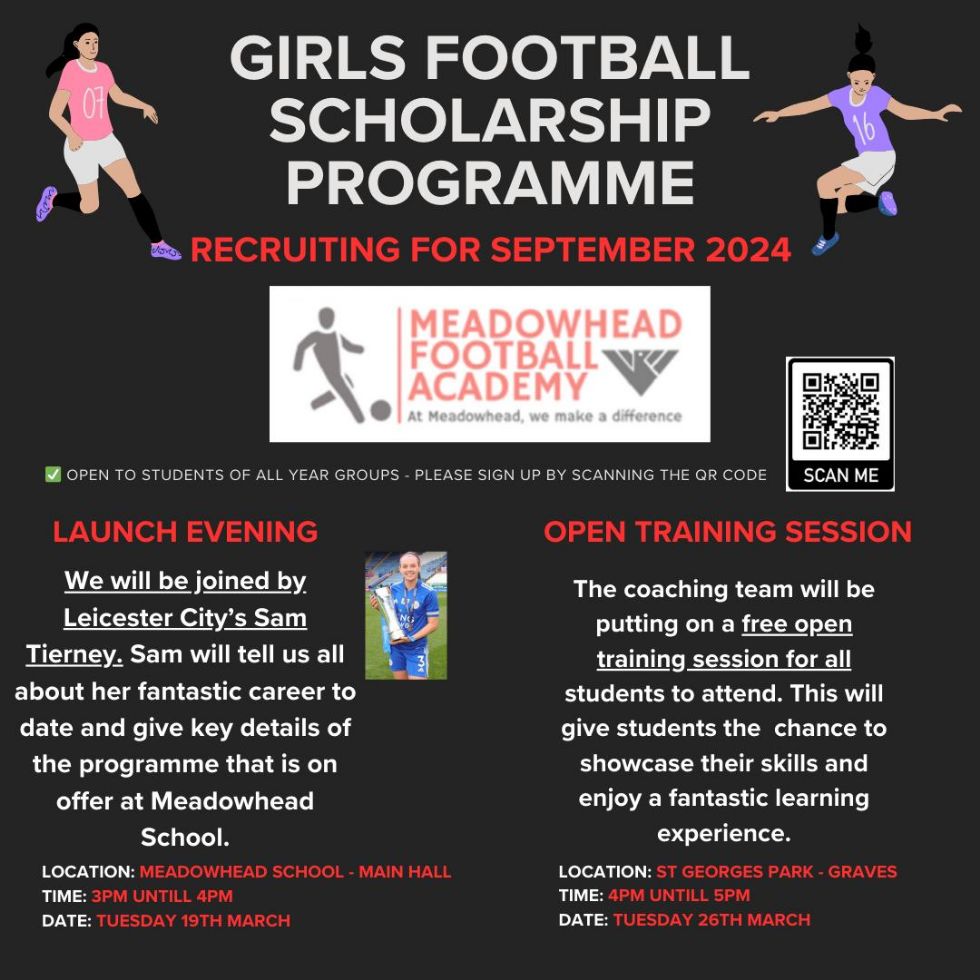 girls football scholarship programme