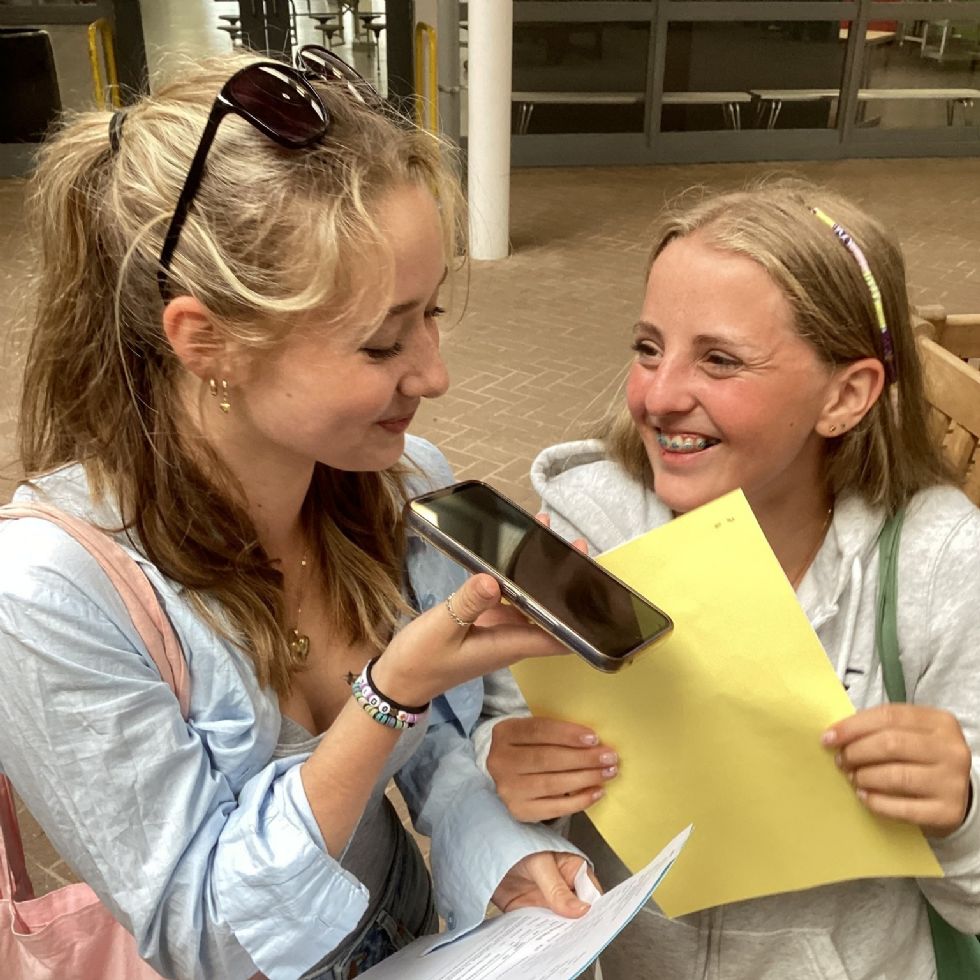 GCSE results day photo