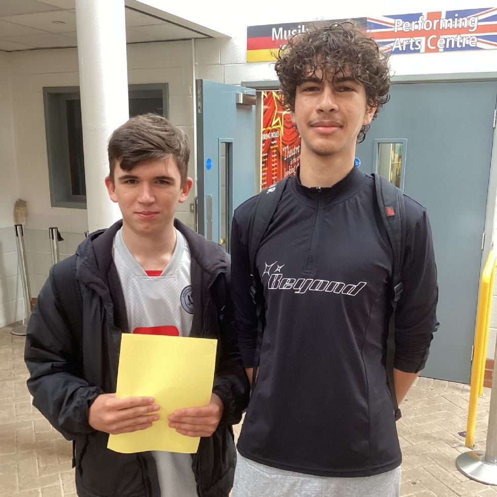 GCSE results day photo