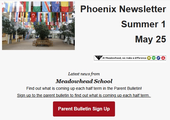 thumbnail image and link to the summer 1 Phoenix newsletter