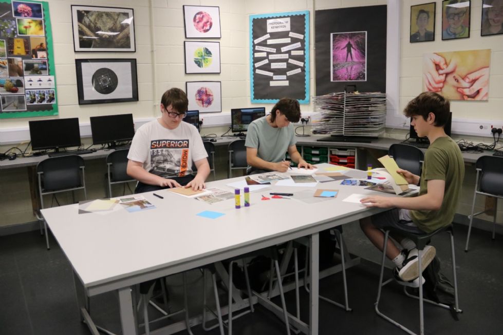 y10s having a taster of a sixth form lesson