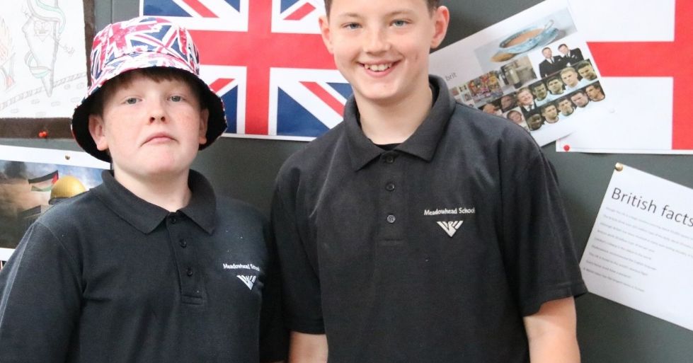 students in their cultural dress at school