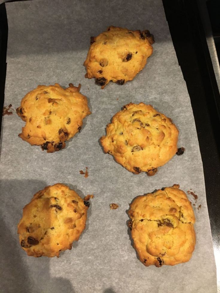 y7 student makes scones for VE Day