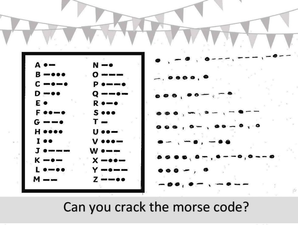 morse code challenge