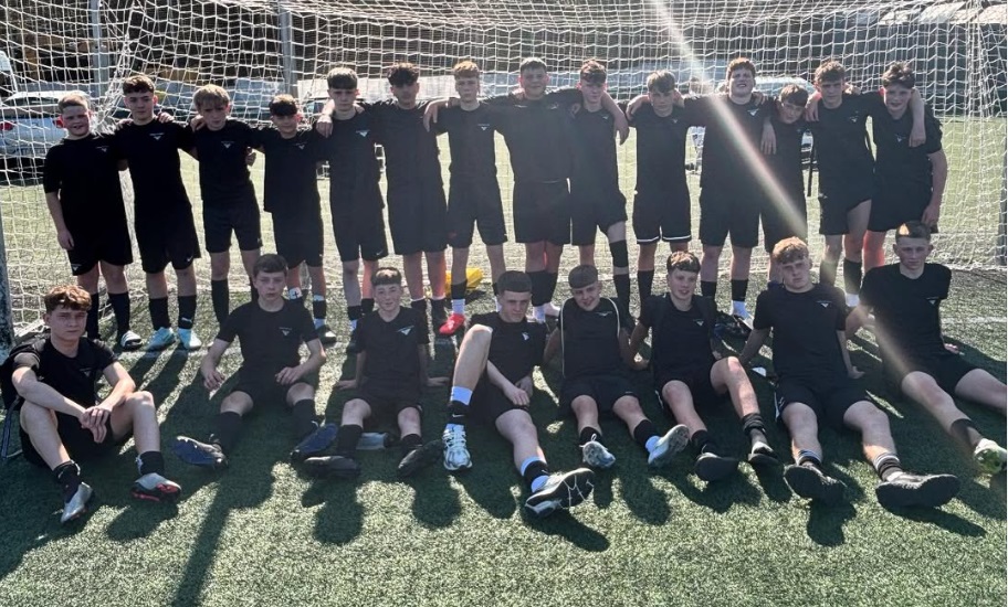 Meadowhead school football players in Spain